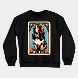 Basset Hound Tarot Card Crewneck Sweatshirt